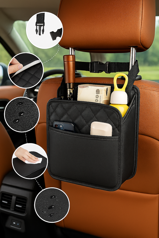 Quilted Car Storage Pouch
