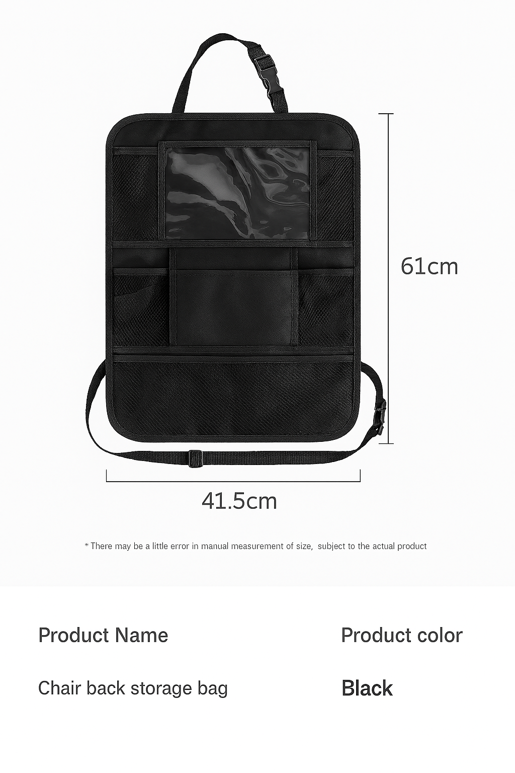Chair Back Storage Bag